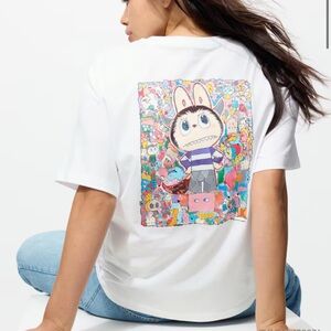 Uniqlo Popmart White The Monsters LabubuT-Shirt